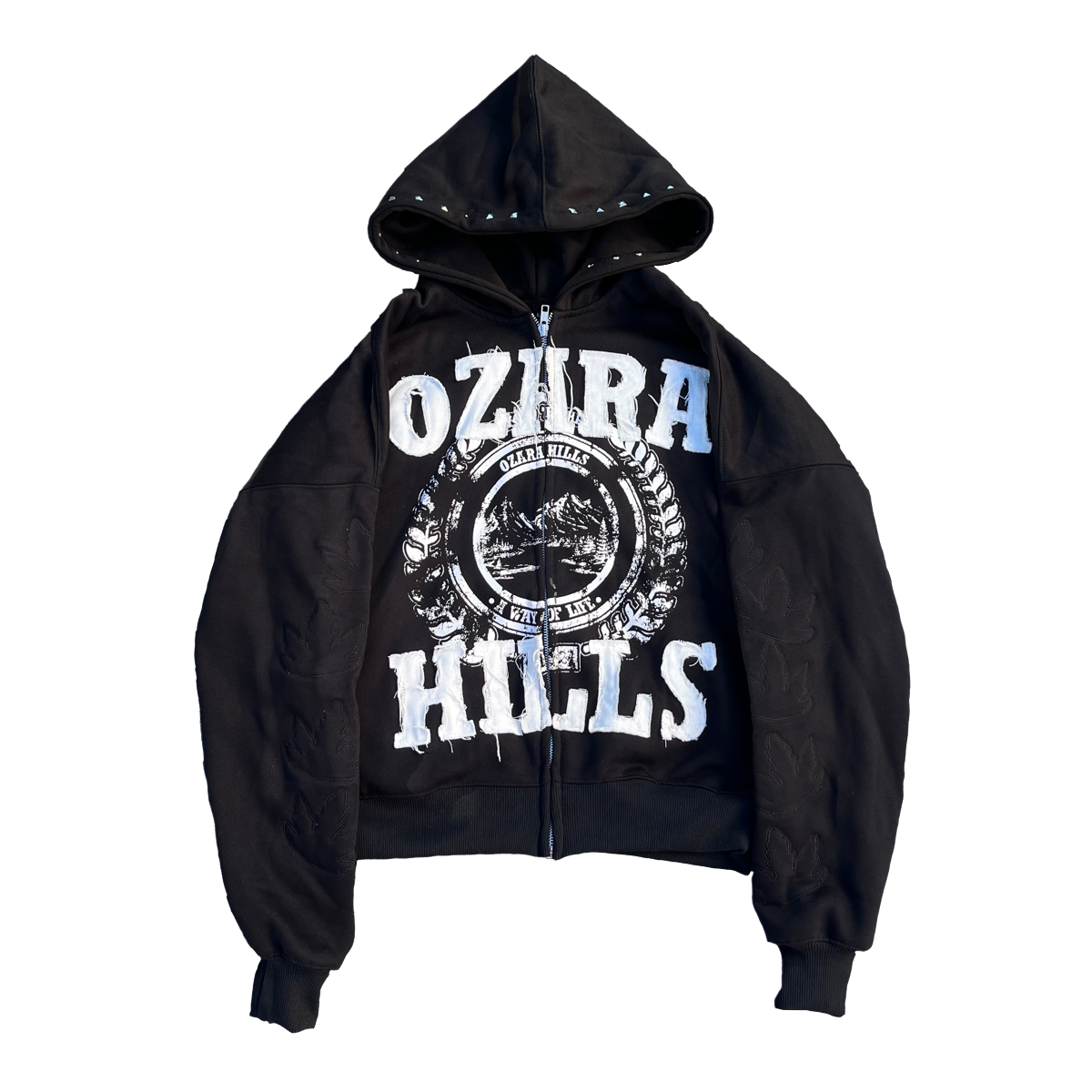 OZARA HILLS BLACK ZIP-UP