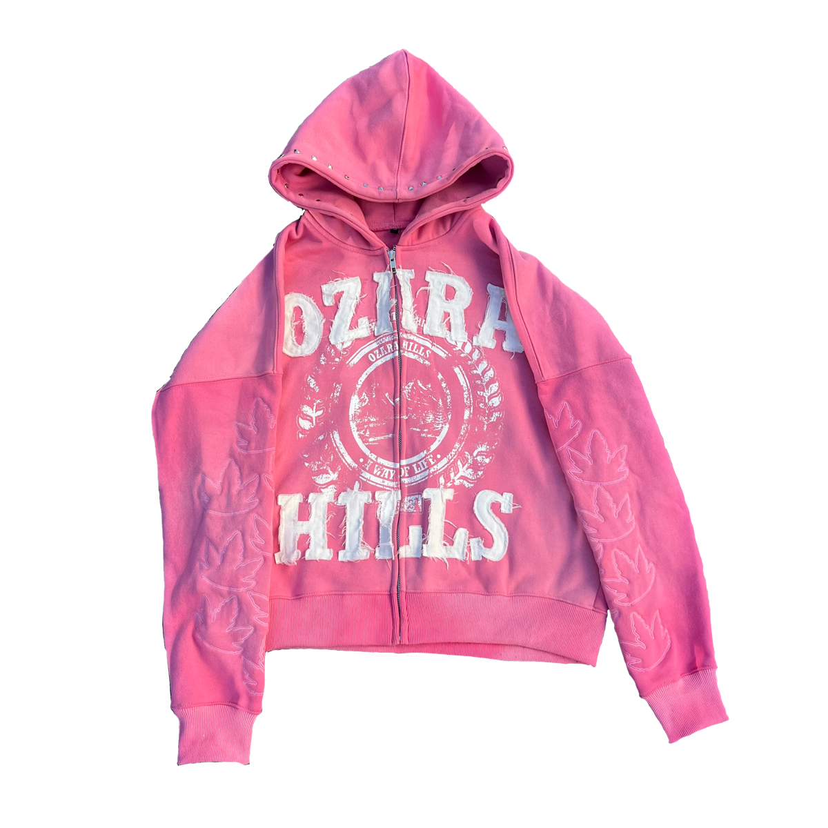 OZARA HILLS PINK ZIP UP