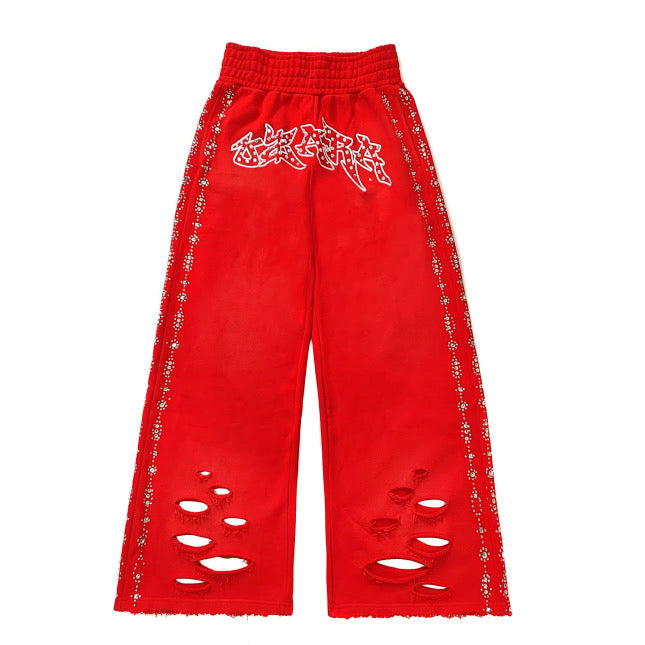 OZARA RED SWEATPANTS